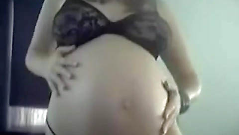 gorgeous pregnant immature girl